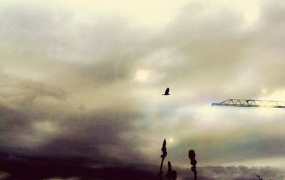 Low angle view of cloudy sky