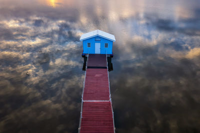 Low angle view of lighthouse