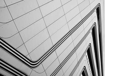Abstract modern facade in black and white