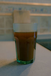 Close-up of coffee on table