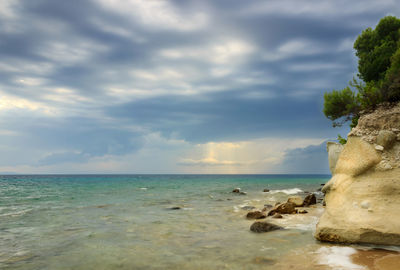 Scenic view of sea against sky