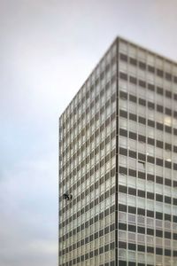 Low angle view of modern building against sky