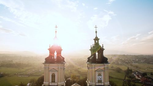 Building against sky in city
