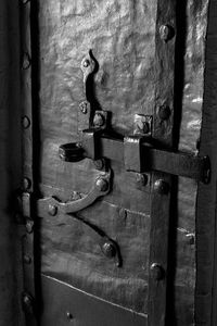 Close-up of closed door