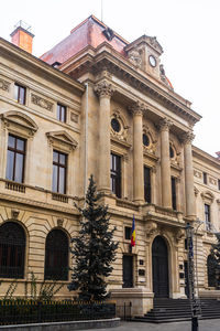 Low angle view of historical building against sky