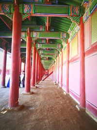 Empty corridor of building