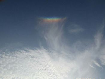 Low angle view of vapor trails in sky