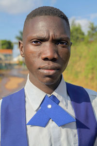 Close-up portrait of man