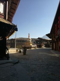 View of city against clear sky