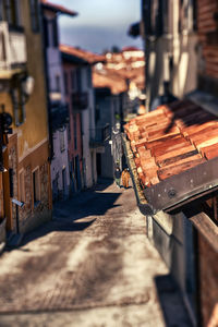 View of buildings in city during sunny day