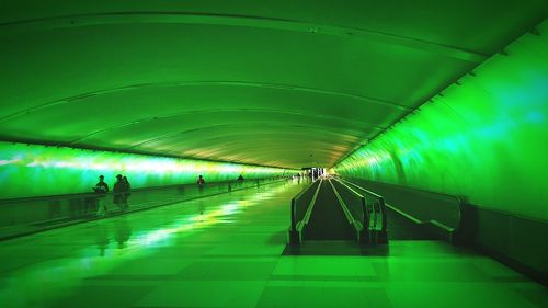 Illuminated tunnel