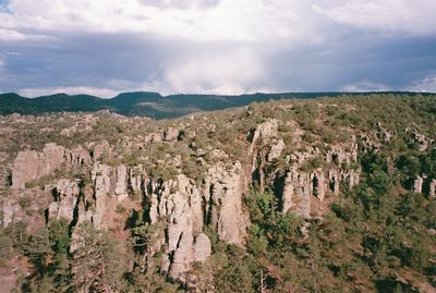 Panoramic view of landscape against sky