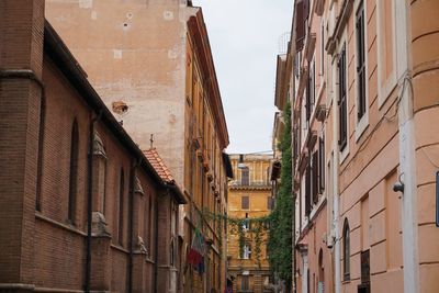 Low angle view of buildings in city