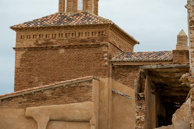 Low angle view of historical building against sky