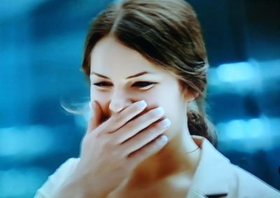 Portrait of beautiful young woman