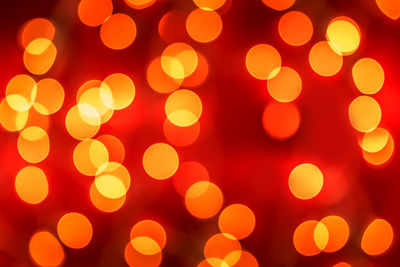 Full frame shot of defocused image of illuminated lights