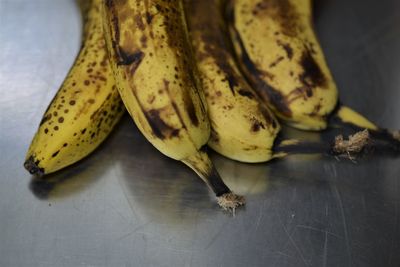 Close-up of bananas on table