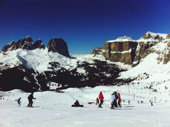 People at ski slope