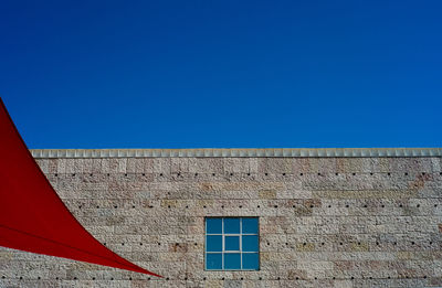 Built structure against clear blue sky