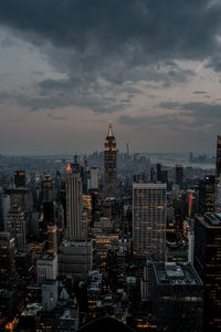 Aerial view of buildings in city