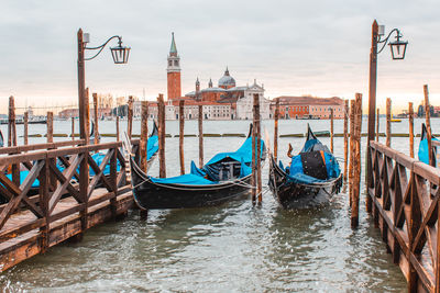 Boats in canal
