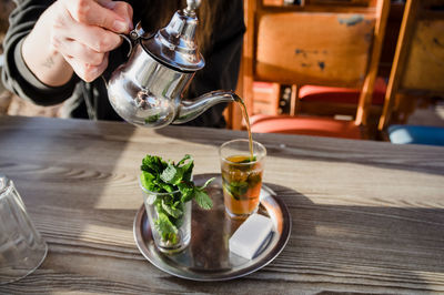 Close-up of coffee on table