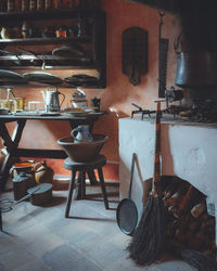 Table and chairs at home