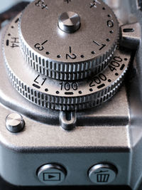 Close-up of camera