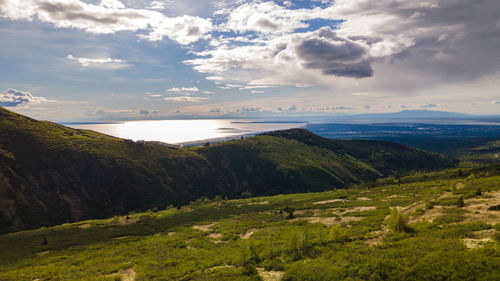 Scenic view of landscape against sky