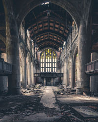 Corridor of historic building