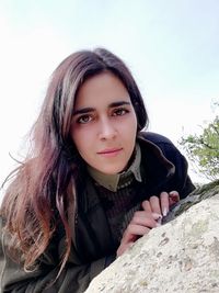 Portrait of a beautiful young woman