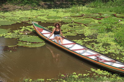 Boat in lake