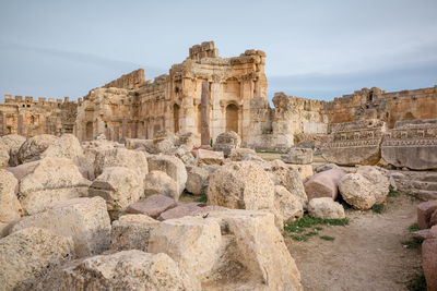 Old ruins against sky