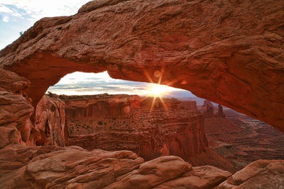 View of rock formation