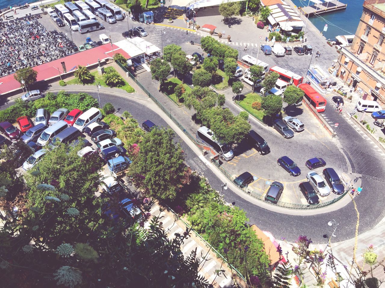 HIGH ANGLE VIEW OF RESIDENTIAL DISTRICT