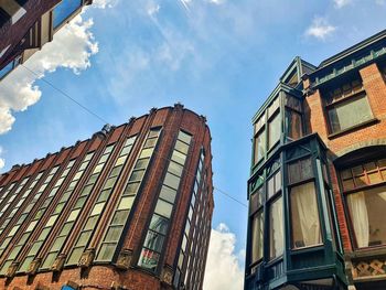 Low angle view of building against sky