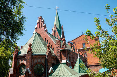 Low angle view of building against sky