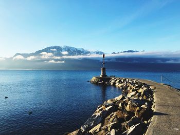 Scenic view of sea against sky