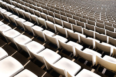 Full frame shot of empty seats