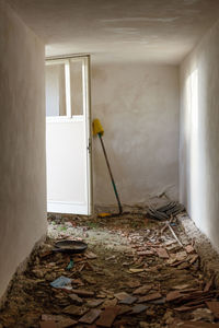 Interior of abandoned home