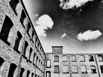 Low angle view of building against sky