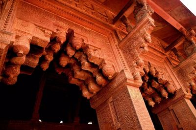 Low angle view of historical building