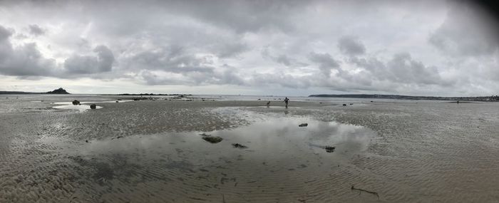 Panoramic view of beach against sky