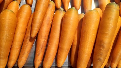 Full frame shot of carrots