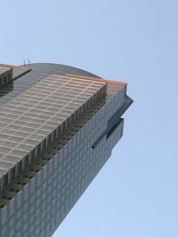 Low angle view of building against clear sky