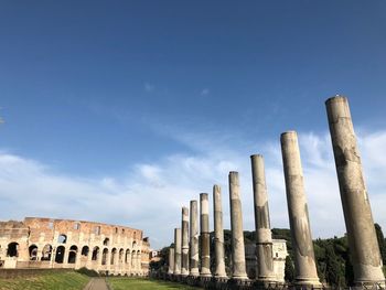 Low angle view of historical building against sky