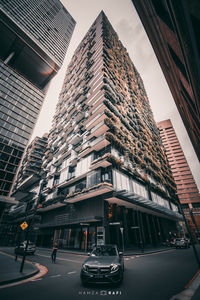 Low angle view of buildings against sky