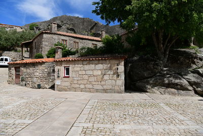 Built structures against sky