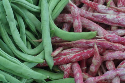 Full frame shot of fresh vegetables in market