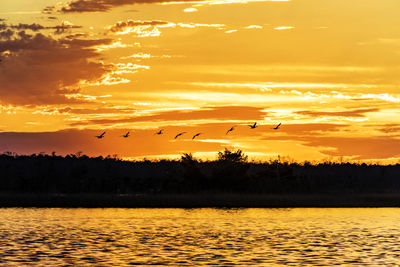 Scenic view of sunset sky